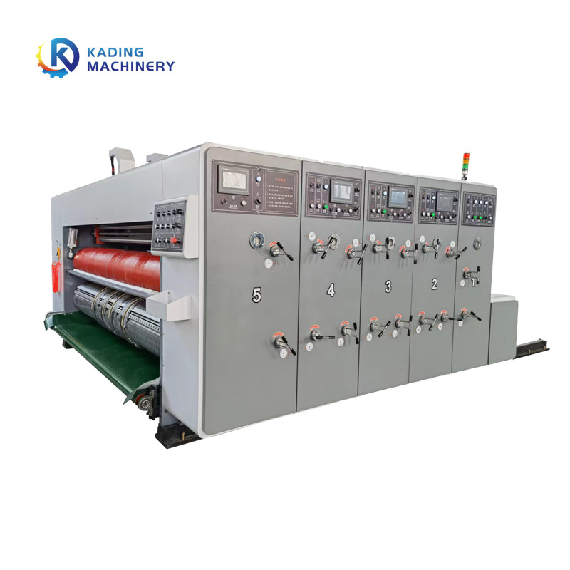 PLC Control Caton Box Die Cutting Machine con alta velocità per cartone ondulato