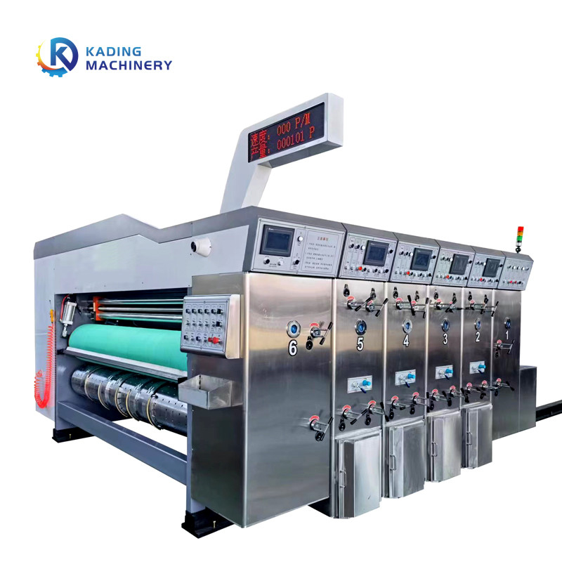 Macchina tagliante del contenitore completamente automatico di cartone con una stampante a colori 5 And Slotter