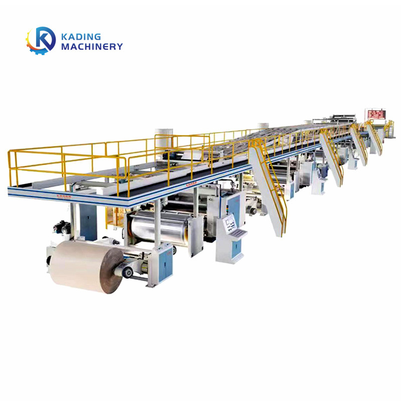 Linea di produzione automatica del cartone ondulato del sistema di controllo del ciclo chiuso di controllo con il trasportatore e l'impilatore