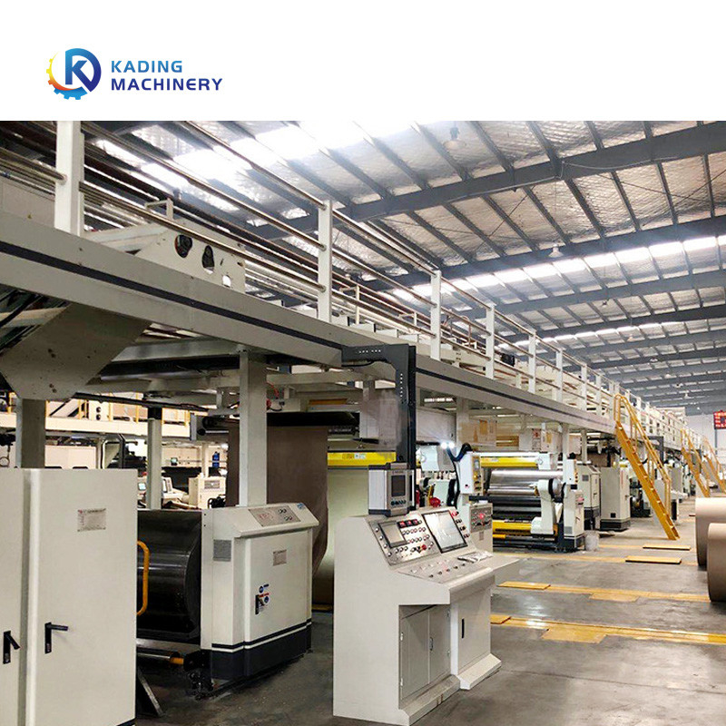 Linea automatica di ondulazione per il cartone ondulato con il supporto idraulico del rotolo della bobina