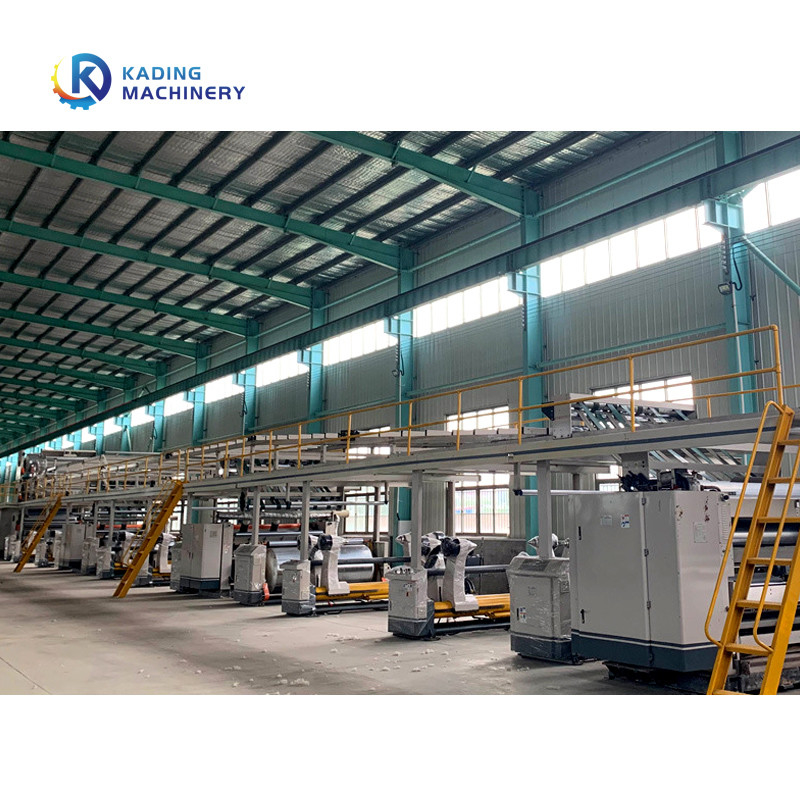 3 strati della linea di ondulazione con la fodera pre Heater And Single Facer Machine