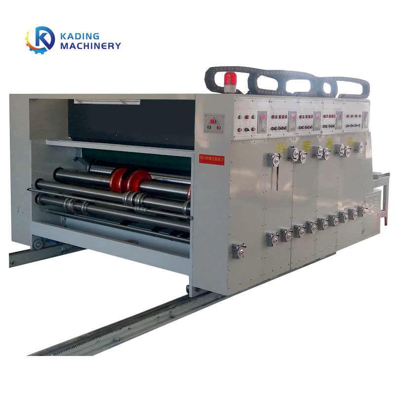 Stampatrice a catena For Corrugated Paperboard del cartone di colori dell'alimentatore 6 e contenitore di cartone