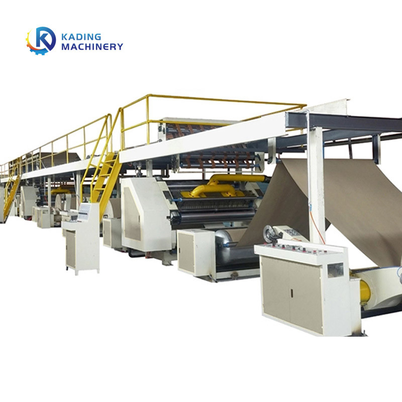 Linea di corrugatura a 5 strati con sistema di gestione della produzione e singola facciata