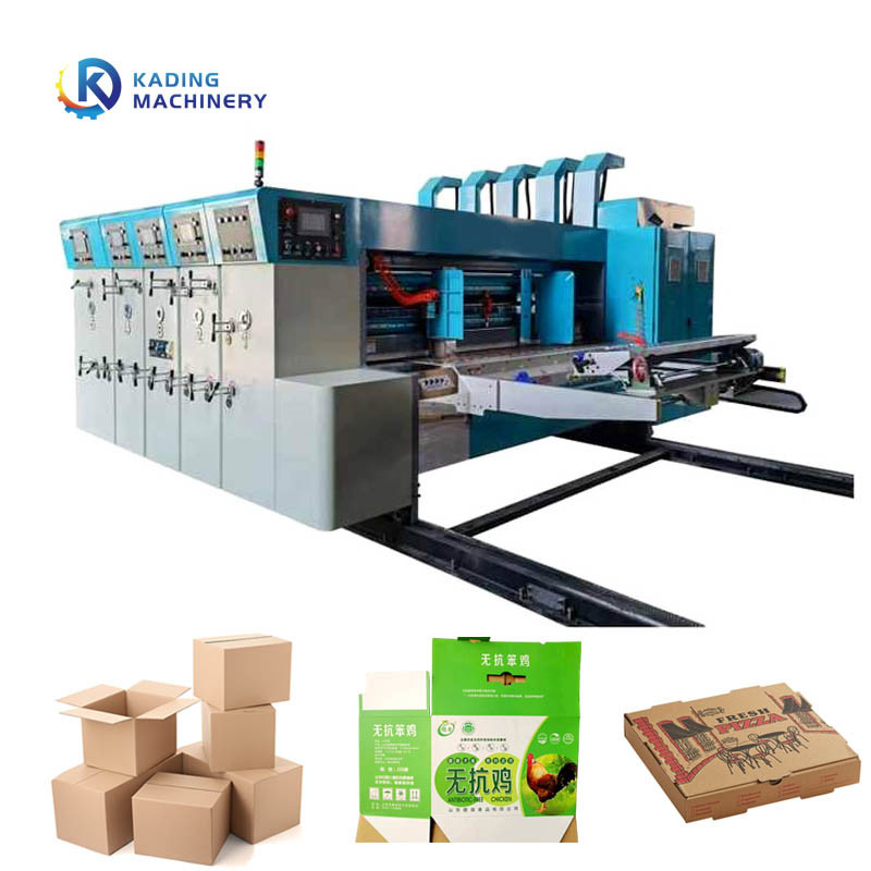 Macchina di stampa a pressione libera carta di alimentazione cartone di 2 / 3 / 4 colori Flexo cartone stampa