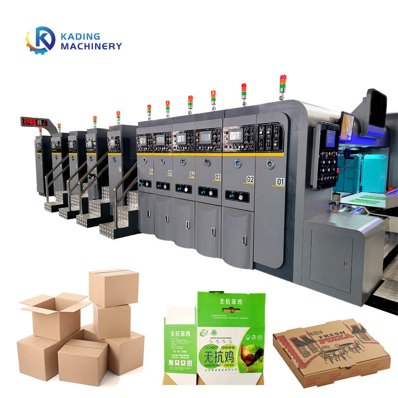 Macchina per la stampa di scatole corrugate con alimentazione automatica a bordo di piombo per la fabbricazione di scatole di pizza