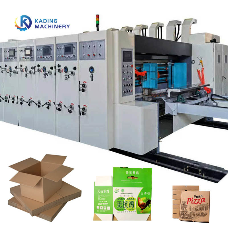 Macchina per la stampa di scatole corrugate con alimentazione automatica a bordo di piombo per la fabbricazione di scatole di pizza