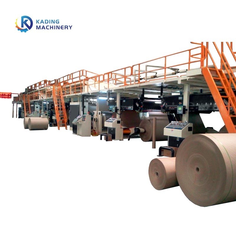 Linea di corrugatura di riscaldamento a vapore 300 m/min Velocità di lavoro con supporto a rotoli di mulino elettrico