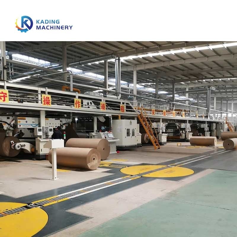 Linea di produzione di cartone ondulato da 1800 mm con grattaforma per cartoni 3 / 5 / 7