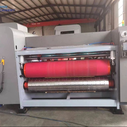 Macchina di stampa flessibile a colori multipli per cartone ondulato con schermo palpabile PLC
