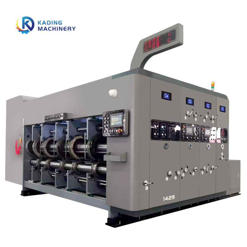 200pcs / min Macchina per la stampa di scatole ondulate per la fabbricazione di scatole di cartone ondulate