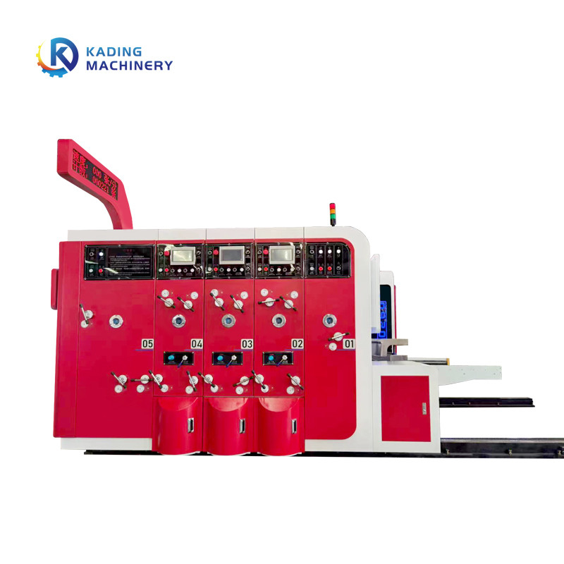Servo motor feeding cartone ondulato macchina di stampa inchiostro a base d'acqua