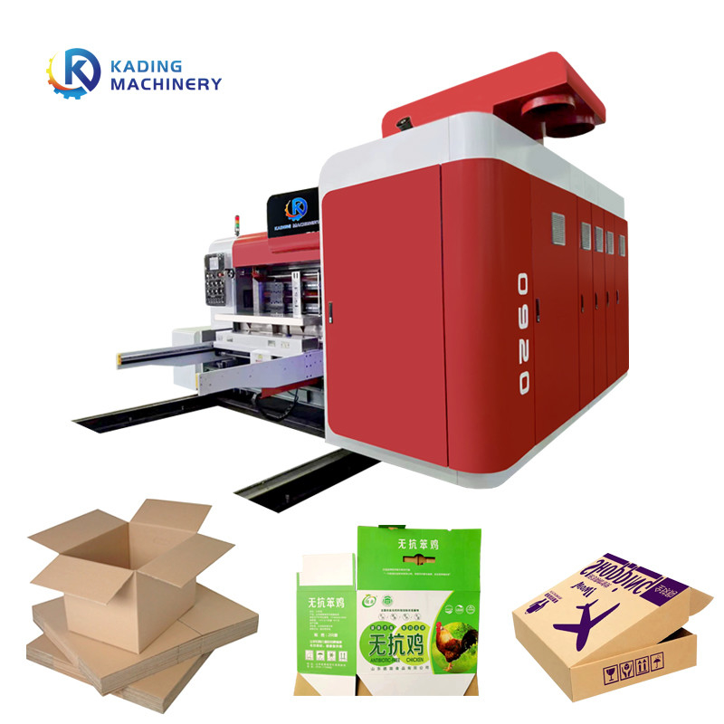 Stampa ad alta precisione Macchina di stampa a scatola ondulata di alimentazione automatica della carta